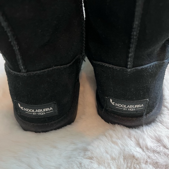 Koolaburra by Ugg Victoria Black Tall Bow Boots Size 5 - Picture 7 of 11